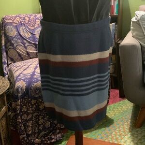 EUC Title Nine Toad & Co Striped Wool Skirt